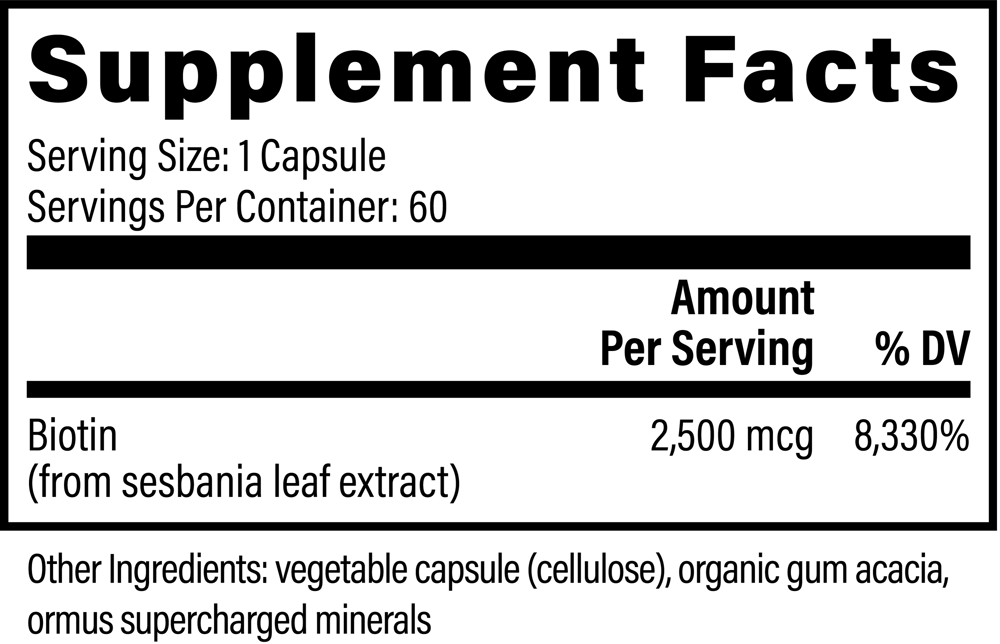 Plant-Based Biotin Supplement