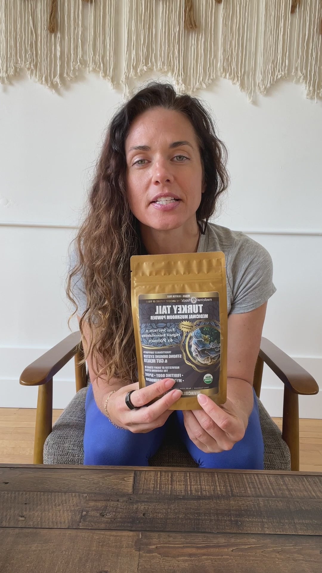Turkey Tail Mushroom Powder Full-Spectrum Immunity Mushroom