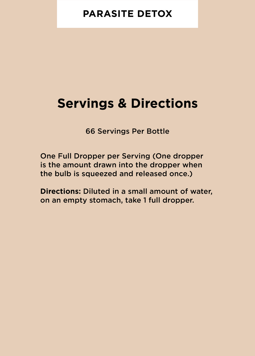Parasite Detox Tonic